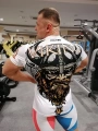 Biały T-shirt treningowy z napisem VIKING