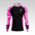 Termroaktywny czarny Rashguard damski na długi rękaw X Black