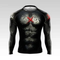 Czarny Rashguard Męski z napisem Iron Muscle