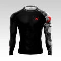 Czarny Rashguard Męski z napisem Perfect Machine