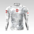 Rashguard Męski Długi Rękaw z Orłem Polski