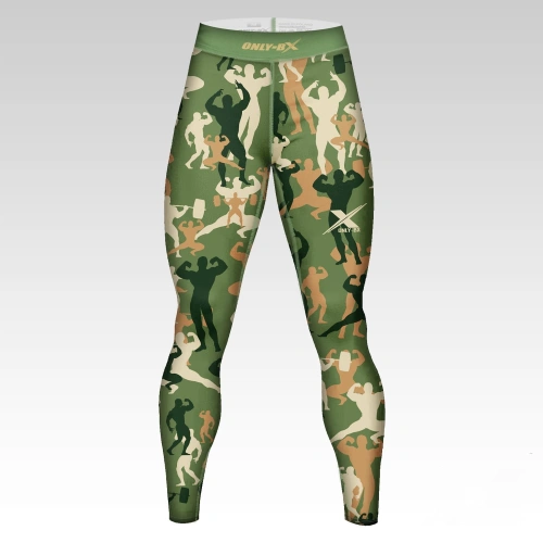 Męskie legginsy treningowe Camo