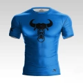 Niebieski T-shirt treningowy Bull Blue