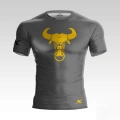 Szary T-shirt treningowy Gray Bull