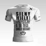 Skromny Biała Koszulka Treningowa