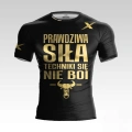 Czarna koszulka treningowa z napisem