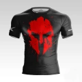  Czarny T-shirt treningowy Spartan