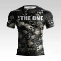 Czarna koszulka treningowa z napisem 