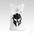 Biały tank top męski sportowy Spartan