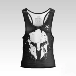 Spartan Czarny Tank Top Męski