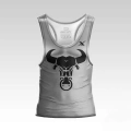 Szary tank top męski do ćwiczeń Bull Gray
