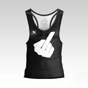 Leave Me Alone (Fuck) Black Tank Top Męski