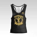 Koszulka OLD SCHOOL BODYBUILDING  golden black TANK TOP męski