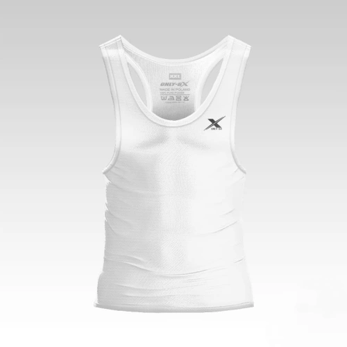 Biały tank top męski