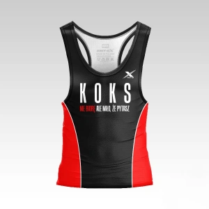 Koks Czarny Tank-Top Męski