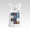 Biały tank-top treningowy męski Dobre Geny