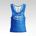 Niebieski tank top męski na siłownię