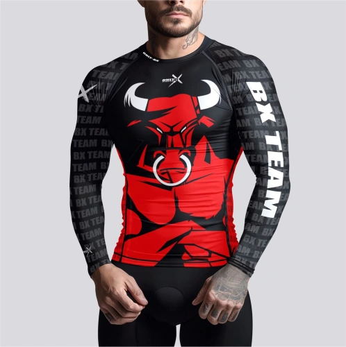 Czarny Rashguard Kompresyjny męski BYK