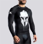 Spartan Czarny Rashguard Męski