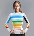 Biały Rashguard kompresyjny Damski Stripes Biały Rashguard kompresyjny Damski Stripes.jpg