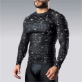 Koszulka rashguard męski z nadrukiem Glass