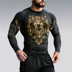 Termoaktywny rashguard na siłownię LION