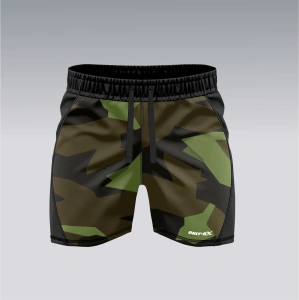 Zielone spodenki sportowe męskie Camo