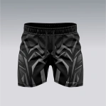 Czarne spodenki sportowe Spider