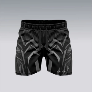 Czarne spodenki sportowe Spider