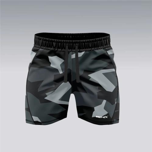 Szare krótkie spodenki do ćwiczeń męskie Camo