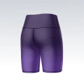 Fioletowe Kolarki Damskie Basic Violet Spodenki na siłownię BASIC VIOLET tył.jpg