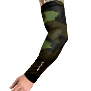 Zielony kompresyjny rękaw na trening Camo