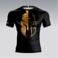 Czarna koszulka treningowa męska Spartan Only Gold spartan only gold koszulka przód.jpg