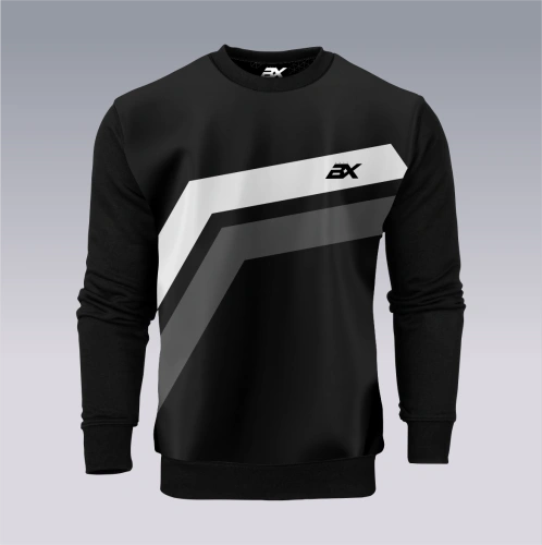 Bluza klasyczna na siłownię DOUBLE GREY przód.png