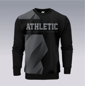 Czarna klasyczna bluza sportowa ATHLETIC