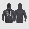 Szara Bluza męska Kangurka Hard Work Od ONLY-BX