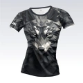 Czarna koszulka sportowa damska Ice Wolf