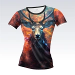 Damska koszulka na siłownię Deer