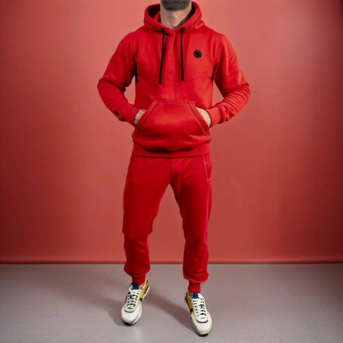 Czerwony dres męski komplet Premium