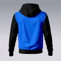 Czarno-niebieska bluza kangurka męska na siłownię GYMWEAR