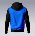 Czarno-niebieska bluza kangurka dla mężczyzn AESTHETIC