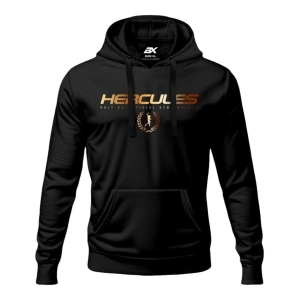 Czarna bluza kangurka dla mężczyzn HERCULES