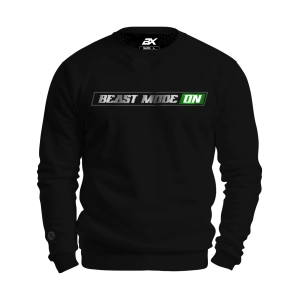 Czarna bluza męska z napisem Beast Mode ON