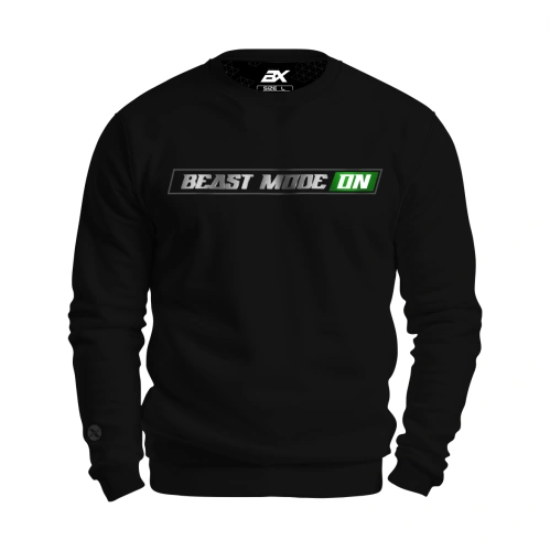 Czarna bluza męska z napisem Beast Mode ON