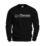 Czarna bluza męska z napisem Iron Therapy