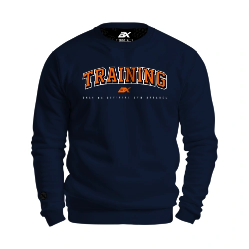 Granatowa bluza męska z napisem TRAINING