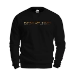 Czarna Bluza męska z napisem KING OF IRON