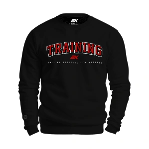 Czarna bluza męska z napisem TRAINING