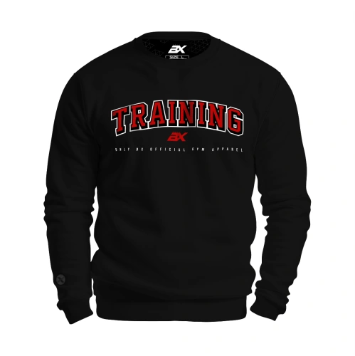 Czarna bluza męska z napisem TRAINING