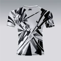 Czarno-biała koszulka sportowa męska VECTOR Czarno-biała koszulka sportowa męska VECTOR.tył.png